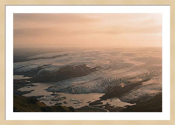 Vatnajkull Ice Expanse At Dusk