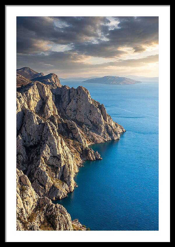 Velebit Mountain Overlooking Adriatic Sea