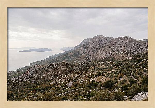 Velebit Mountain Overlooking Adriatic Sea