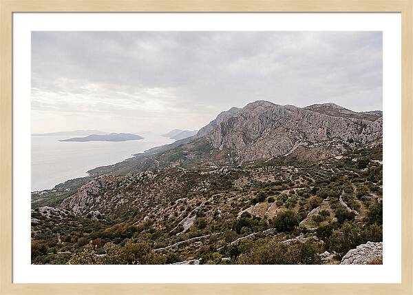 Velebit Mountain Overlooking Adriatic Sea