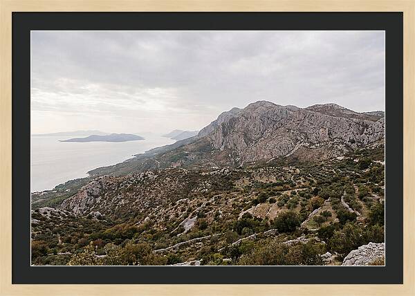 Velebit Mountain Overlooking Adriatic Sea