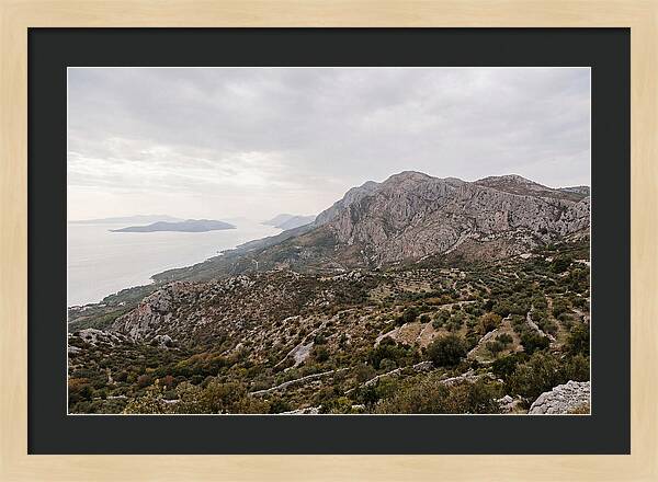 Velebit Mountain Overlooking Adriatic Sea