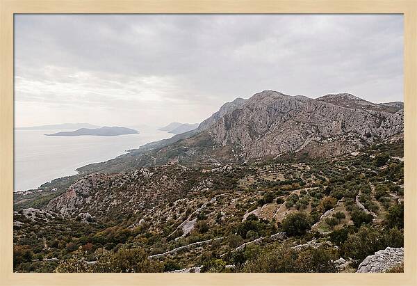 Velebit Mountain Overlooking Adriatic Sea