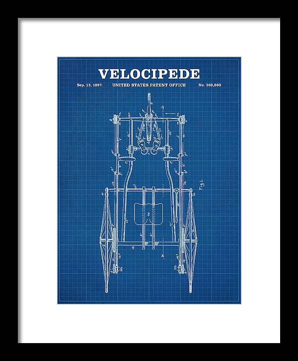 Velocipede Blueprint Patent Us369860a