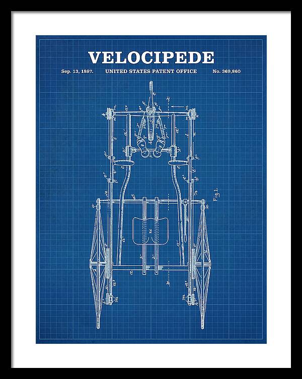 Velocipede Blueprint Patent Us369860a