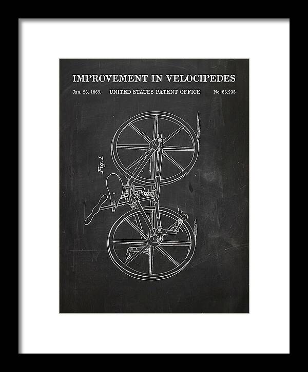 Velocipede Chalkboard Patent Us86235a