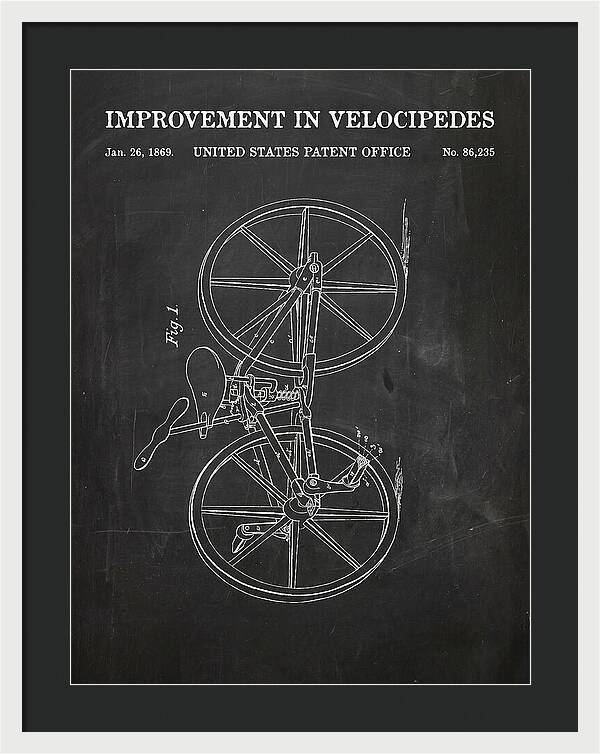 Velocipede Chalkboard Patent Us86235a