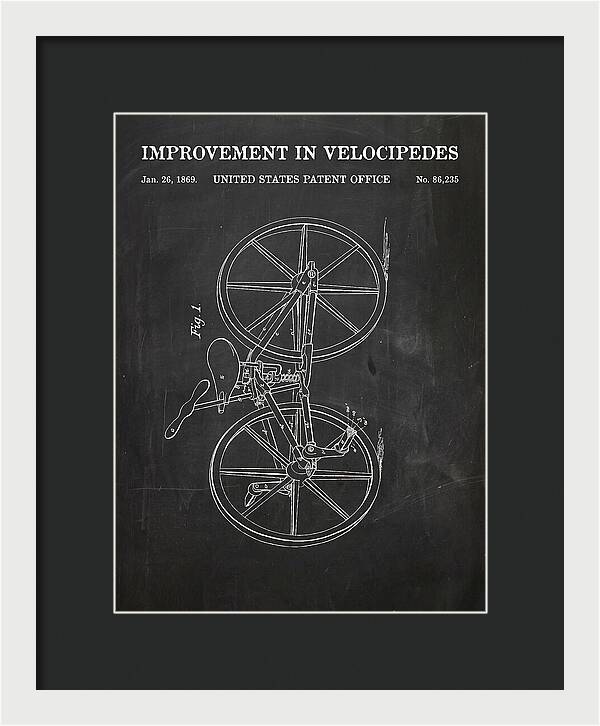 Velocipede Chalkboard Patent Us86235a