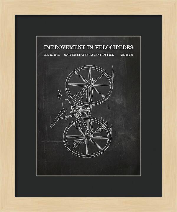 Velocipede Chalkboard Patent Us86235a