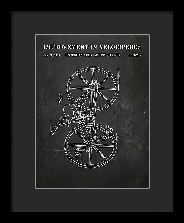 Velocipede Chalkboard Patent Us86235a