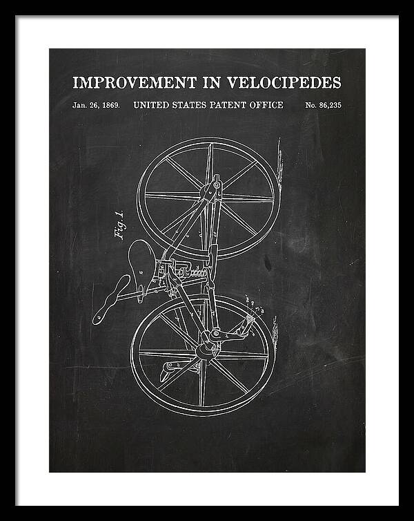 Velocipede Chalkboard Patent Us86235a