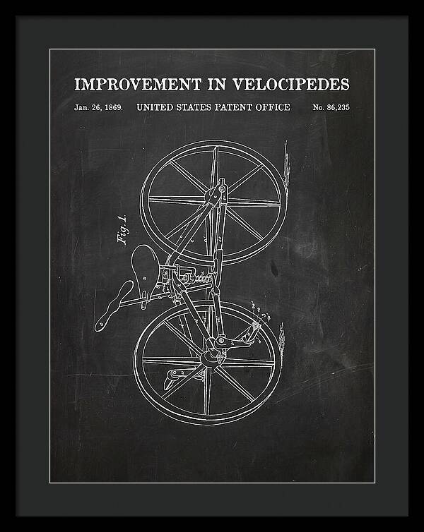 Velocipede Chalkboard Patent Us86235a