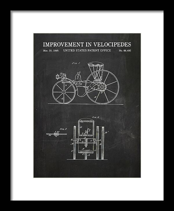 Velocipede Chalkboard Patent Us88492a