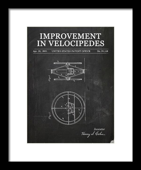 Velocipede Chalkboard Patent Us89128a