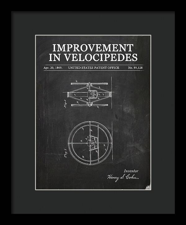 Velocipede Chalkboard Patent Us89128a
