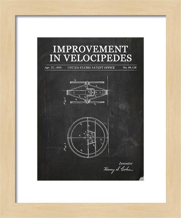 Velocipede Chalkboard Patent Us89128a