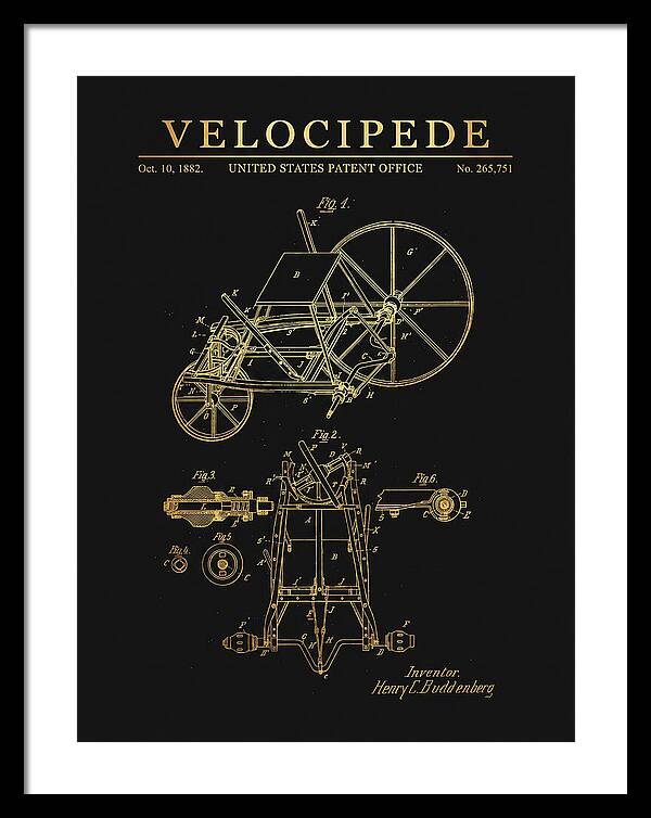 Velocipede Gold Patent Us265751a