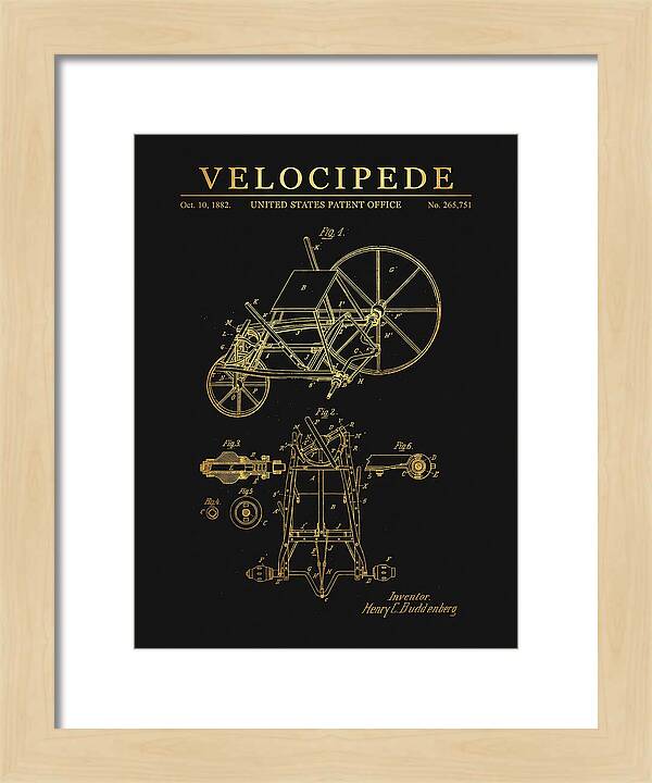 Velocipede Gold Patent Us265751a