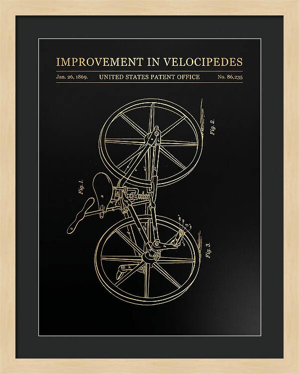 Velocipede Gold Patent Us86235a