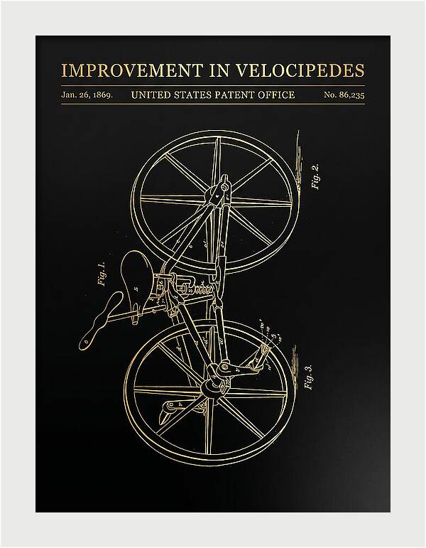 Velocipede Gold Patent Us86235a
