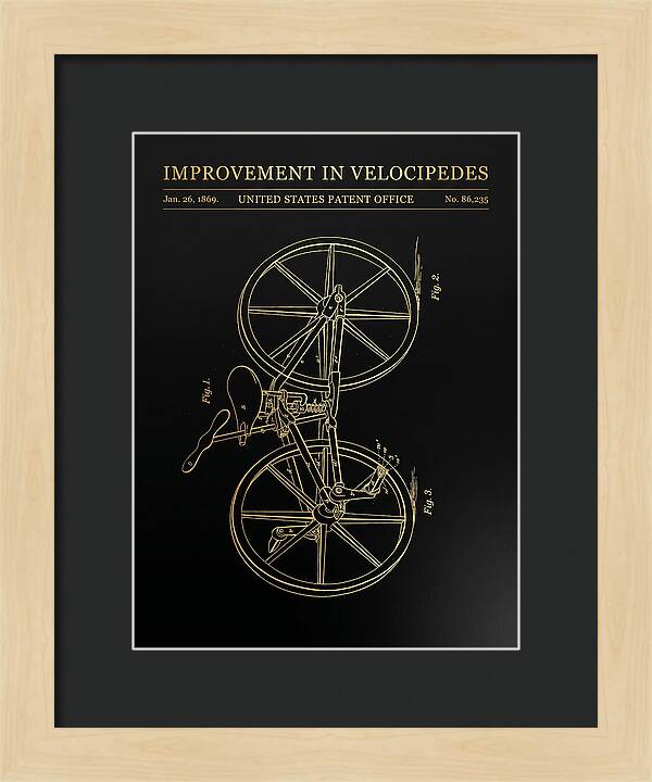 Velocipede Gold Patent Us86235a