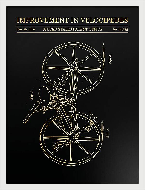 Velocipede Gold Patent Us86235a