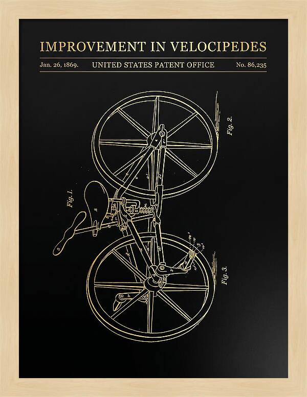 Velocipede Gold Patent Us86235a