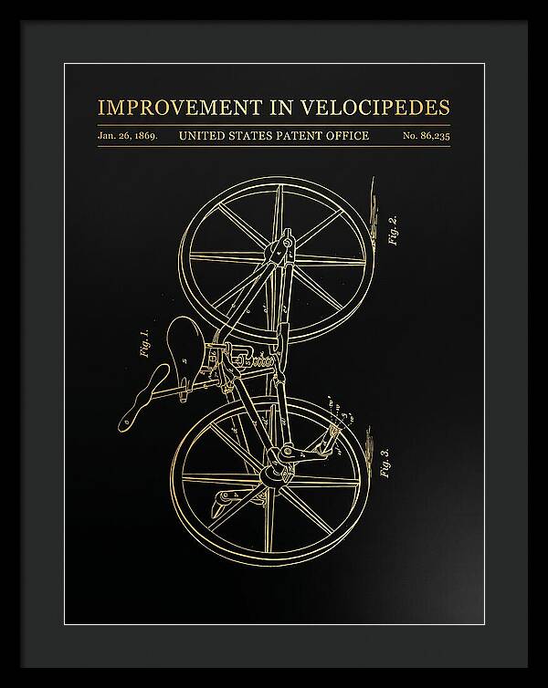 Velocipede Gold Patent Us86235a