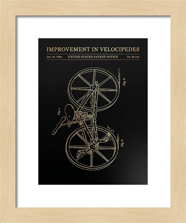 Velocipede Gold Patent Us86235a