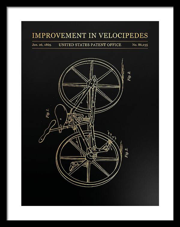Velocipede Gold Patent Us86235a