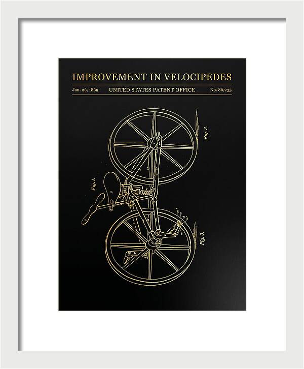 Velocipede Gold Patent Us86235a