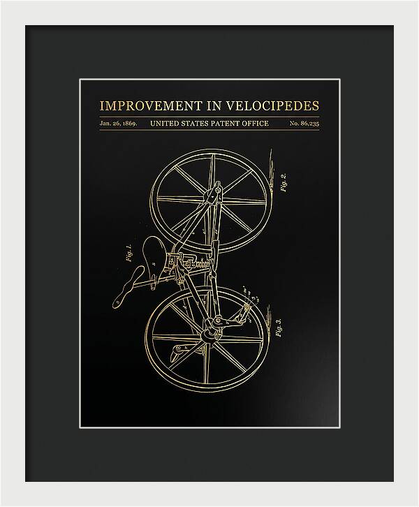 Velocipede Gold Patent Us86235a
