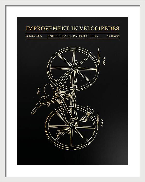 Velocipede Gold Patent Us86235a
