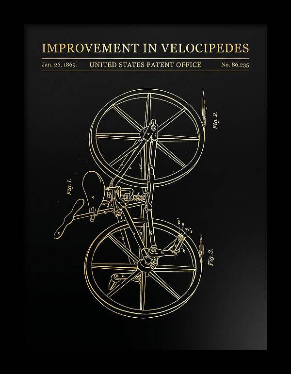 Velocipede Gold Patent Us86235a