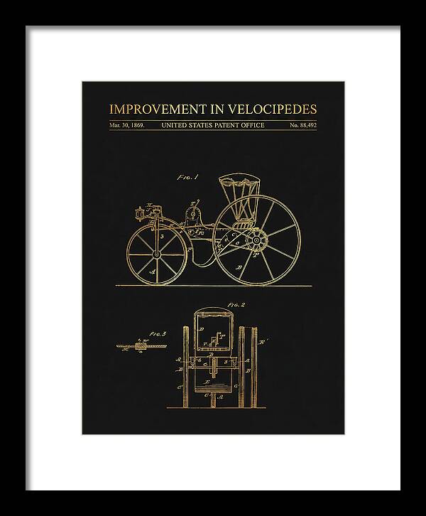 Velocipede Gold Patent Us88492a