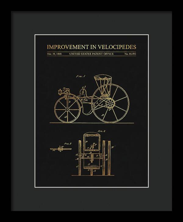 Velocipede Gold Patent Us88492a