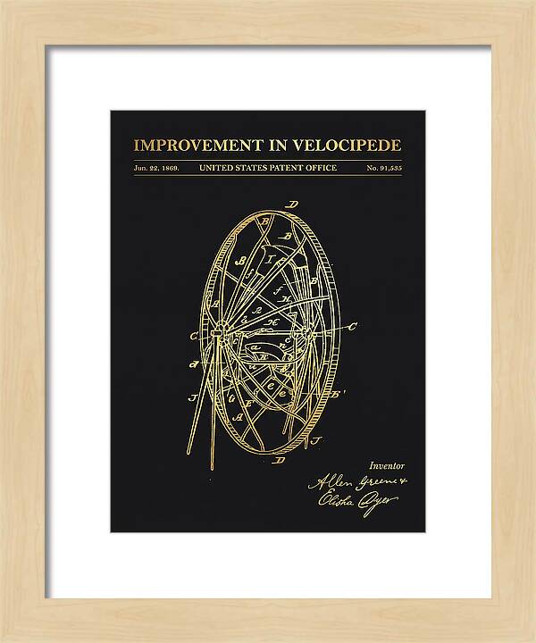 Velocipede Gold Patent Us91535a