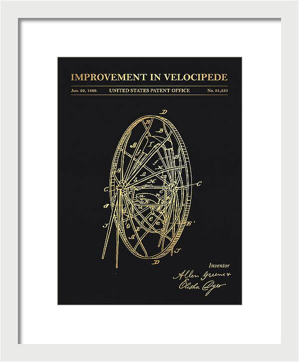 Velocipede Gold Patent Us91535a