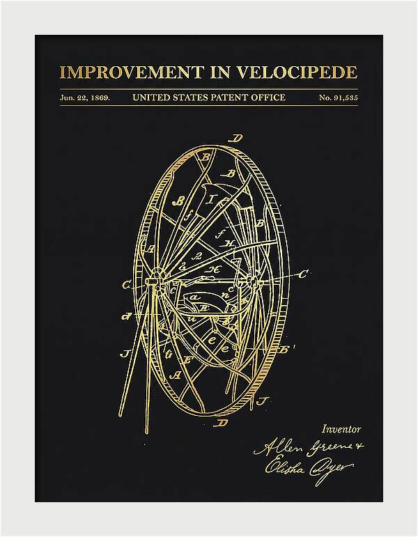 Velocipede Gold Patent Us91535a