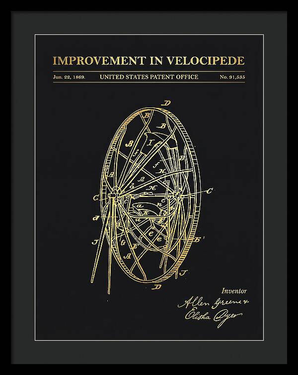 Velocipede Gold Patent Us91535a