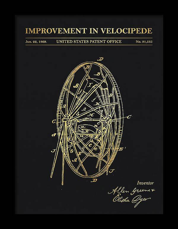 Velocipede Gold Patent Us91535a