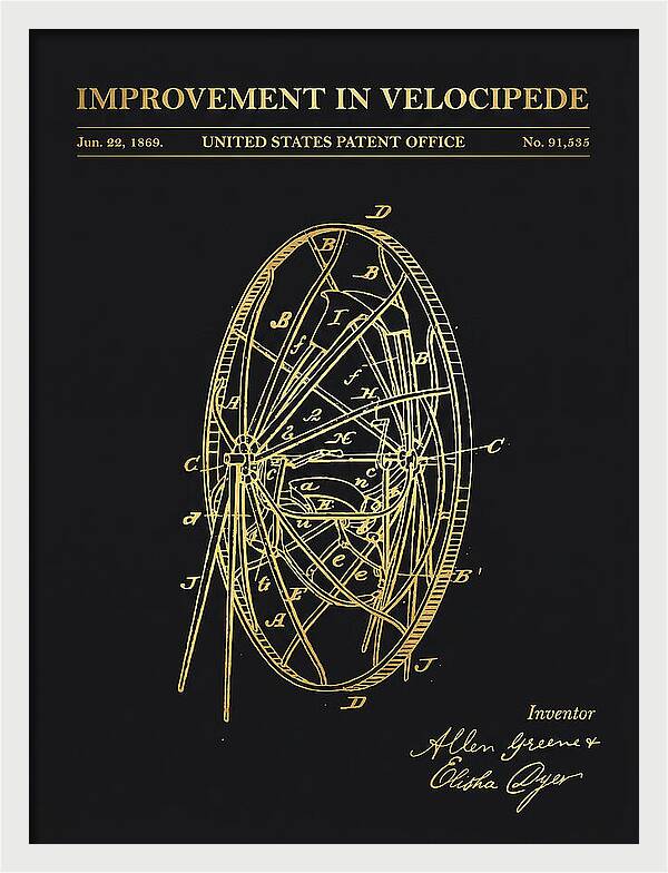Velocipede Gold Patent Us91535a