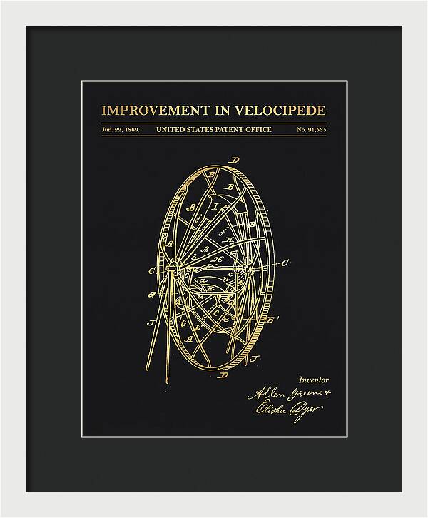 Velocipede Gold Patent Us91535a