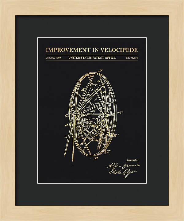 Velocipede Gold Patent Us91535a