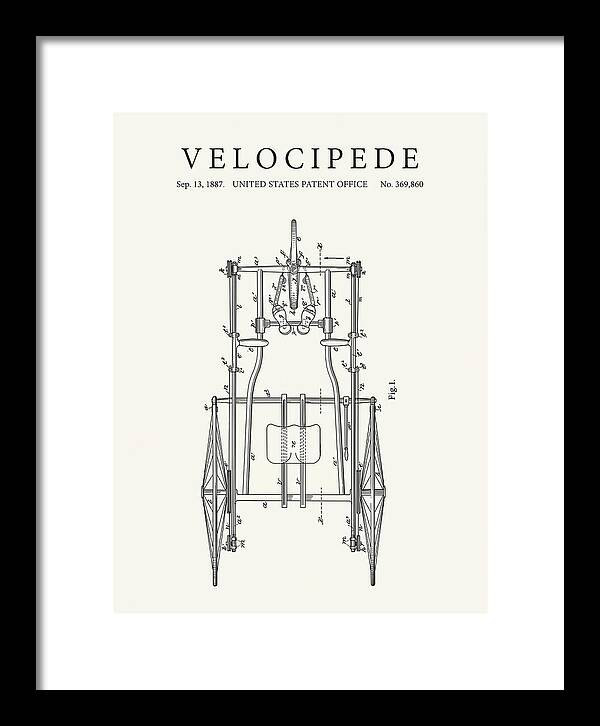 Velocipede Minimalist Patent Us369860a