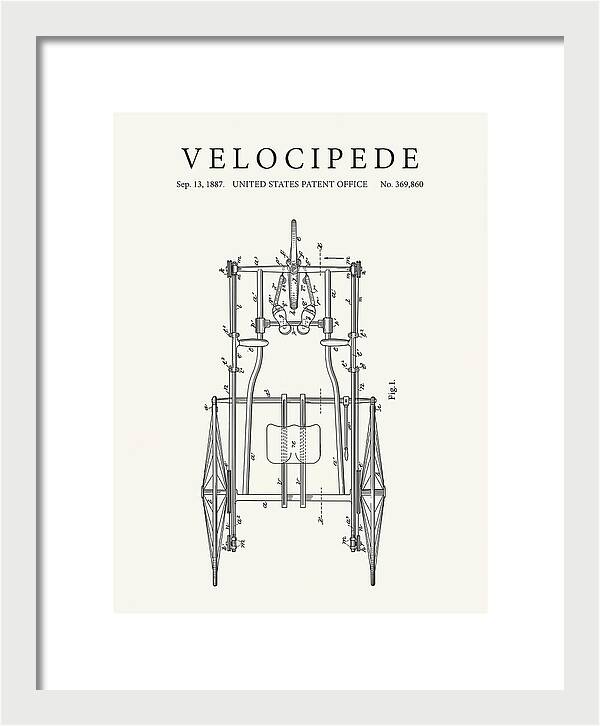 Velocipede Minimalist Patent Us369860a