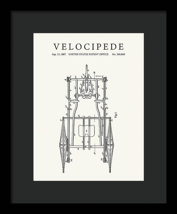 Velocipede Minimalist Patent Us369860a