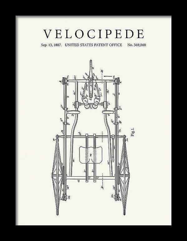 Velocipede Minimalist Patent Us369860a