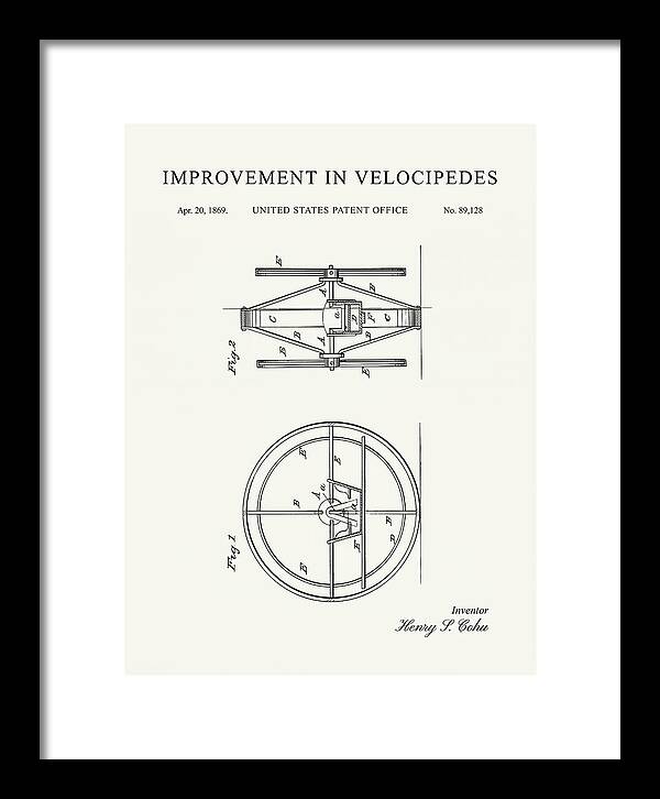 Velocipede Minimalist Patent Us89128a