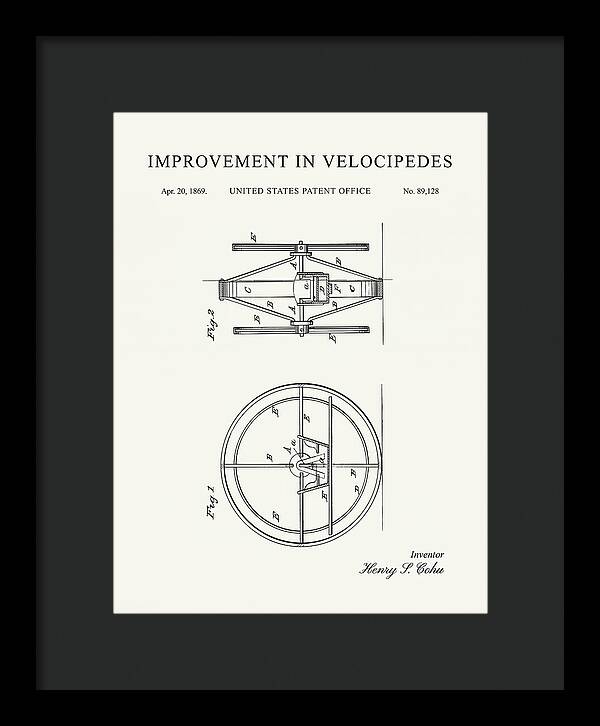 Velocipede Minimalist Patent Us89128a